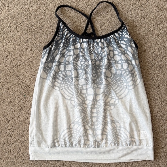 Prana Tops - Prana Monochrome Patterned Tank Top